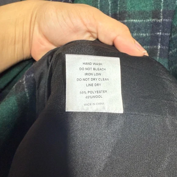 Danielle Guizio Plaid Oversized Wool Blend Blazer Size Small